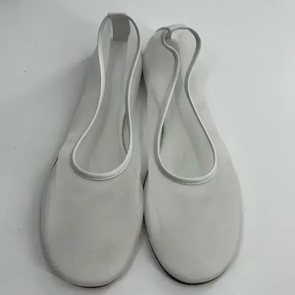 Dear Frances Balla White Mesh Ballet Flats size 38.5